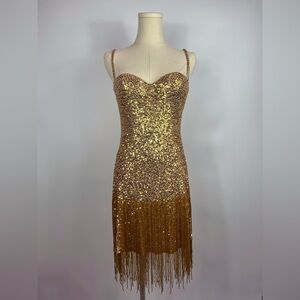 Roberto Cavalli for H&M S/S 2007 Gold Embellished Dress